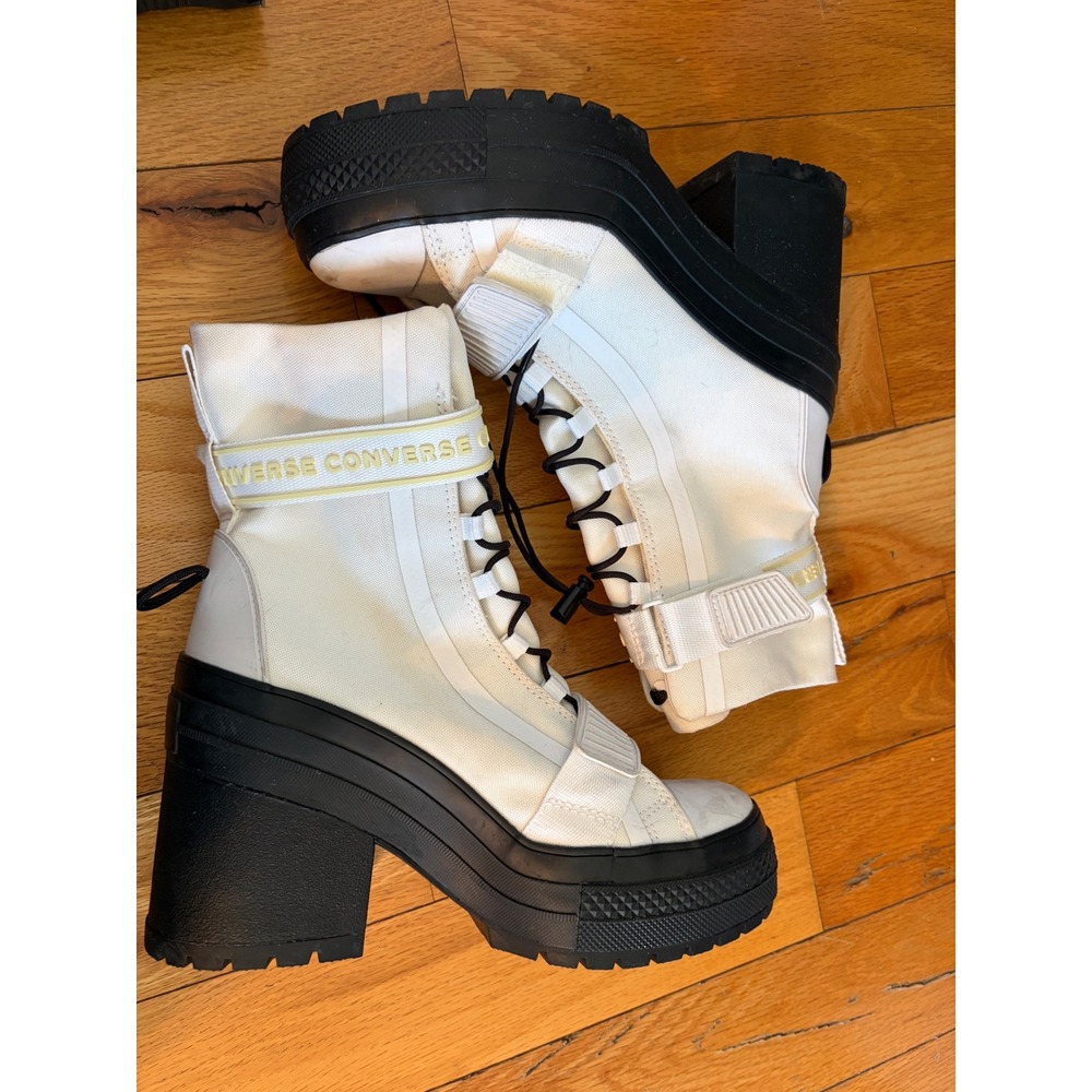 Converse Chuck Taylor All Star GR82 White Women's Platform Boot Size 6.5 - Picture 4 of 12